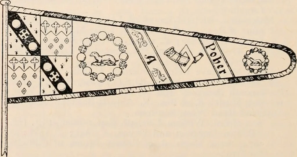 An illustration from Armorial families : a directory of gentlemen of coat-armour, 1905, leaf 155