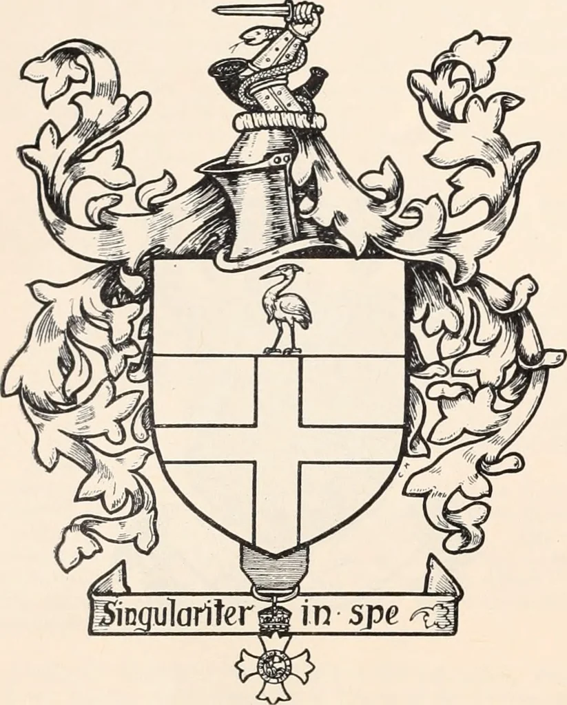 An illustration from Armorial families : a directory of gentlemen of coat-armour, 1905, leaf 159