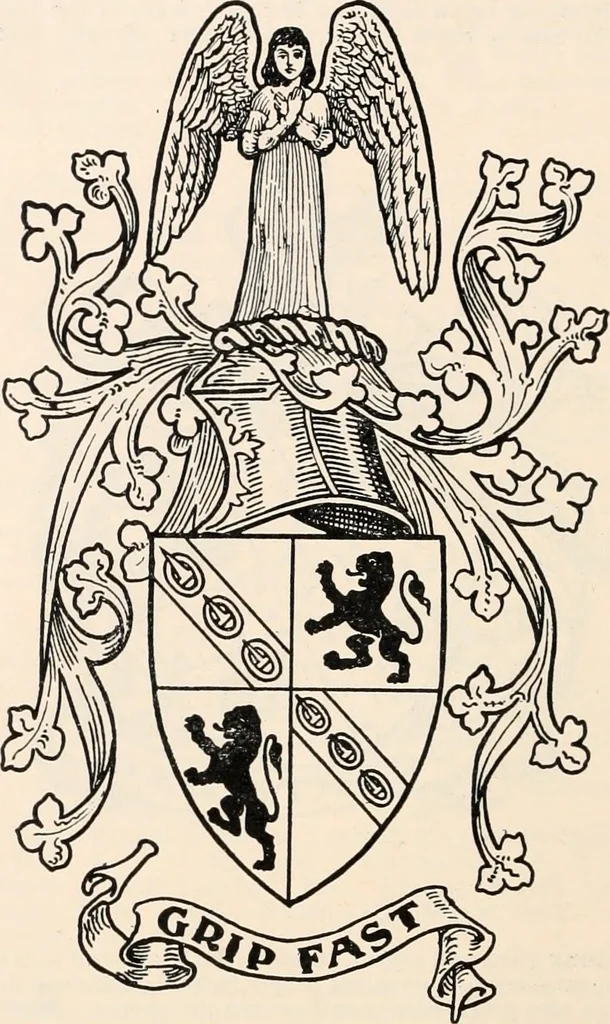 An illustration from Armorial families : a directory of gentlemen of coat-armour, 1905, leaf 159