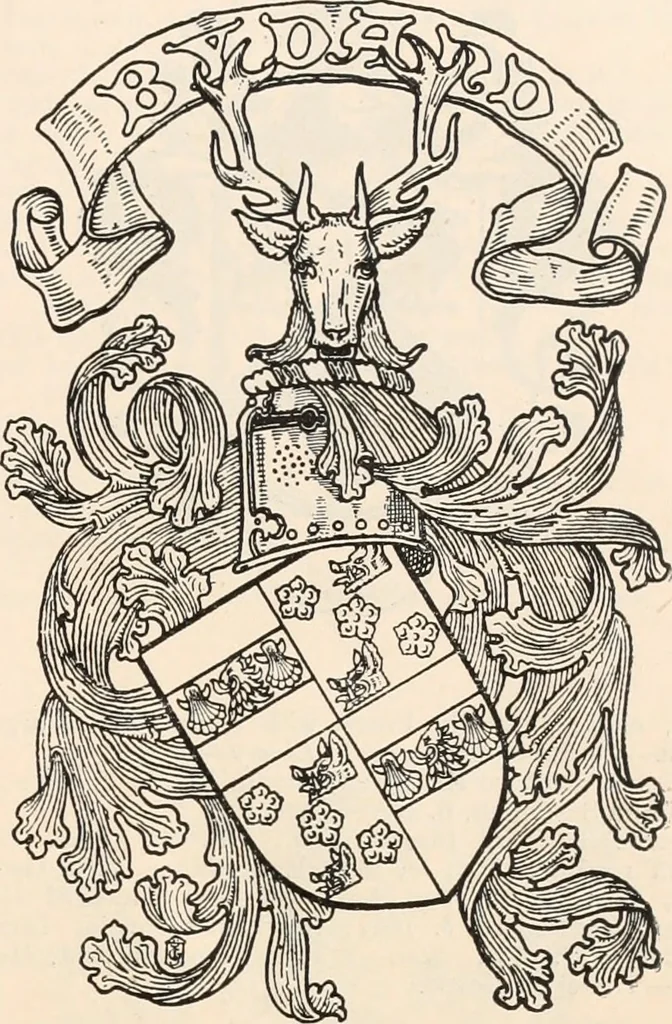 An illustration from Armorial families : a directory of gentlemen of coat-armour, 1905, leaf 16