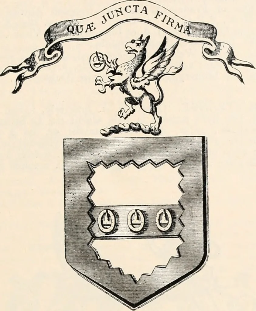 An illustration from Armorial families : a directory of gentlemen of coat-armour, 1905, leaf 160