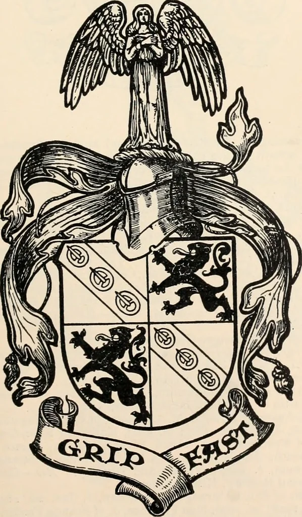An illustration from Armorial families : a directory of gentlemen of coat-armour, 1905, leaf 160