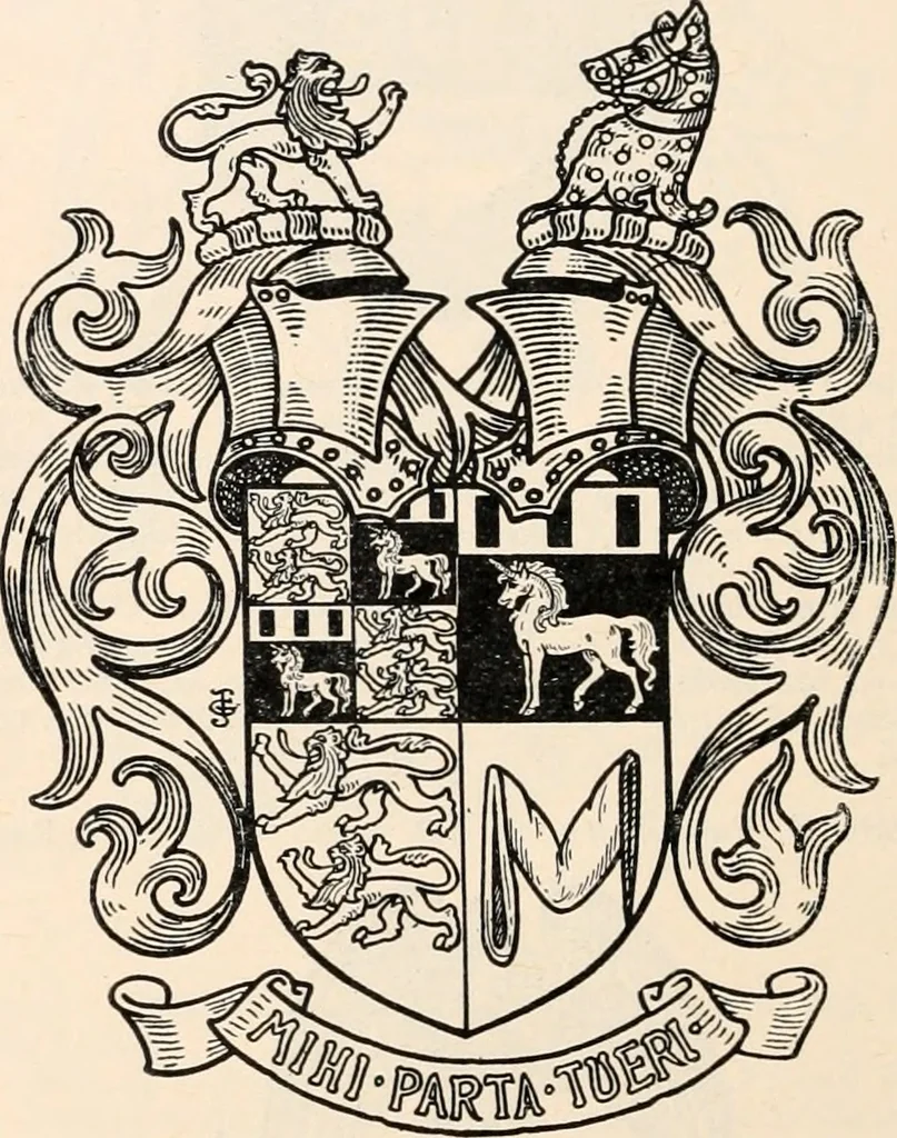An illustration from Armorial families : a directory of gentlemen of coat-armour, 1905, leaf 161