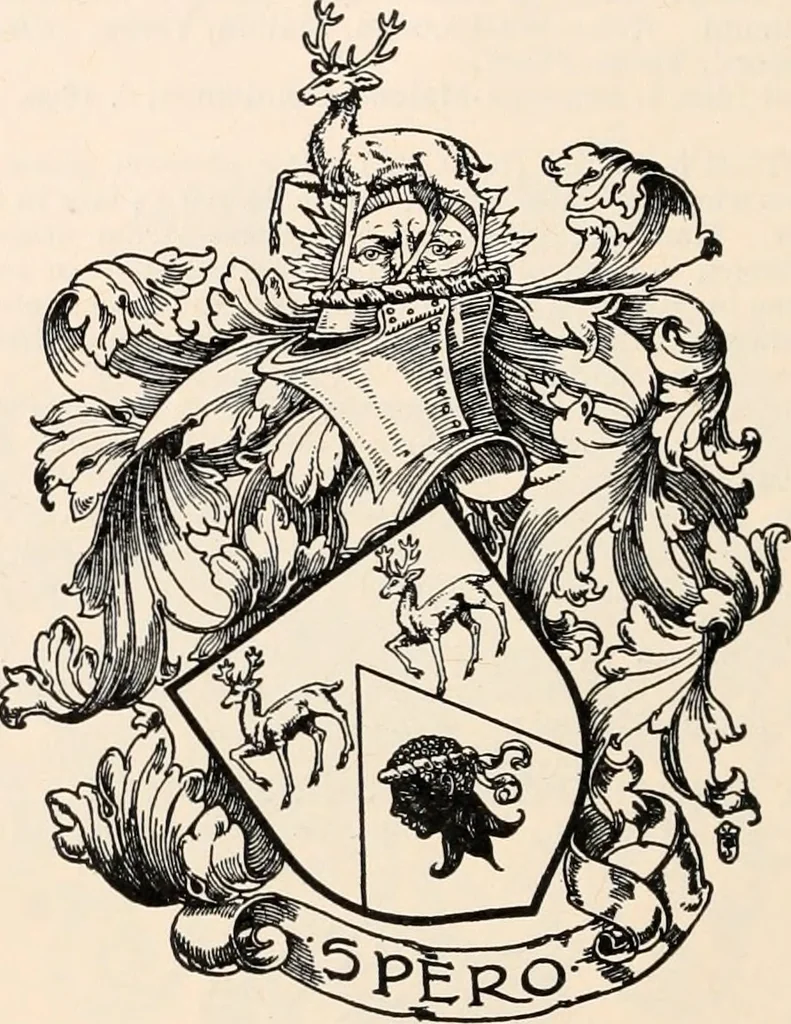 An illustration from Armorial families : a directory of gentlemen of coat-armour, 1905, leaf 163