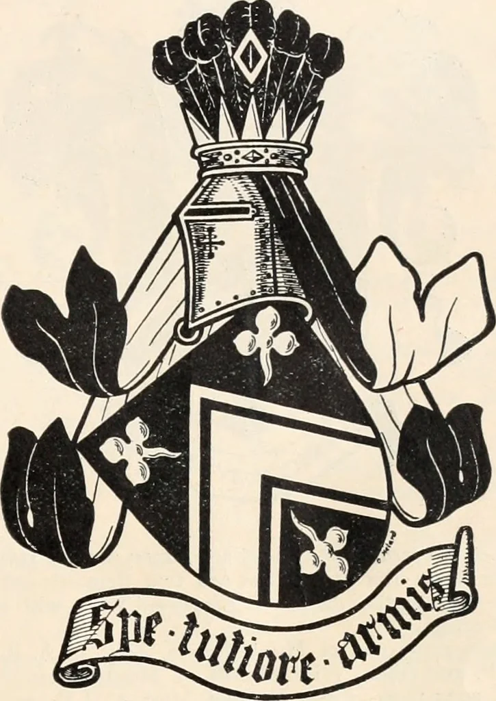 An illustration from Armorial families : a directory of gentlemen of coat-armour, 1905, leaf 168