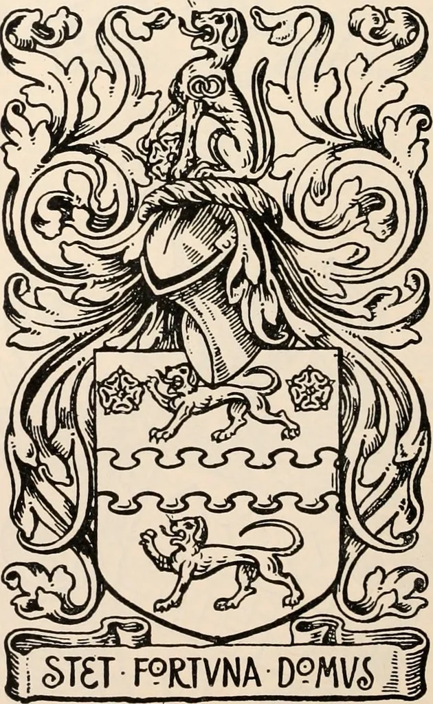 An illustration from Armorial families : a directory of gentlemen of coat-armour, 1905, leaf 175