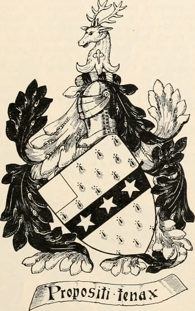 An illustration from Armorial families : a directory of gentlemen of coat-armour, 1905, leaf 176