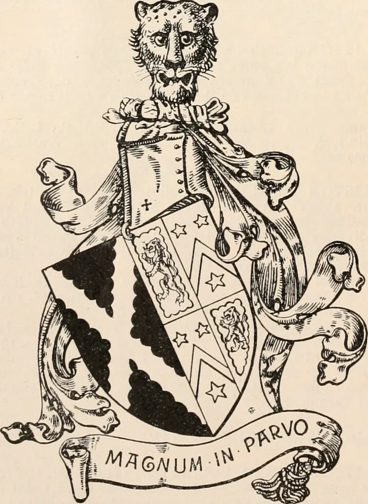 An illustration from Armorial families : a directory of gentlemen of coat-armour, 1905, leaf 177