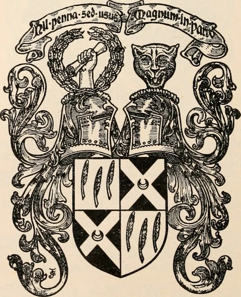 An illustration from Armorial families : a directory of gentlemen of coat-armour, 1905, leaf 177