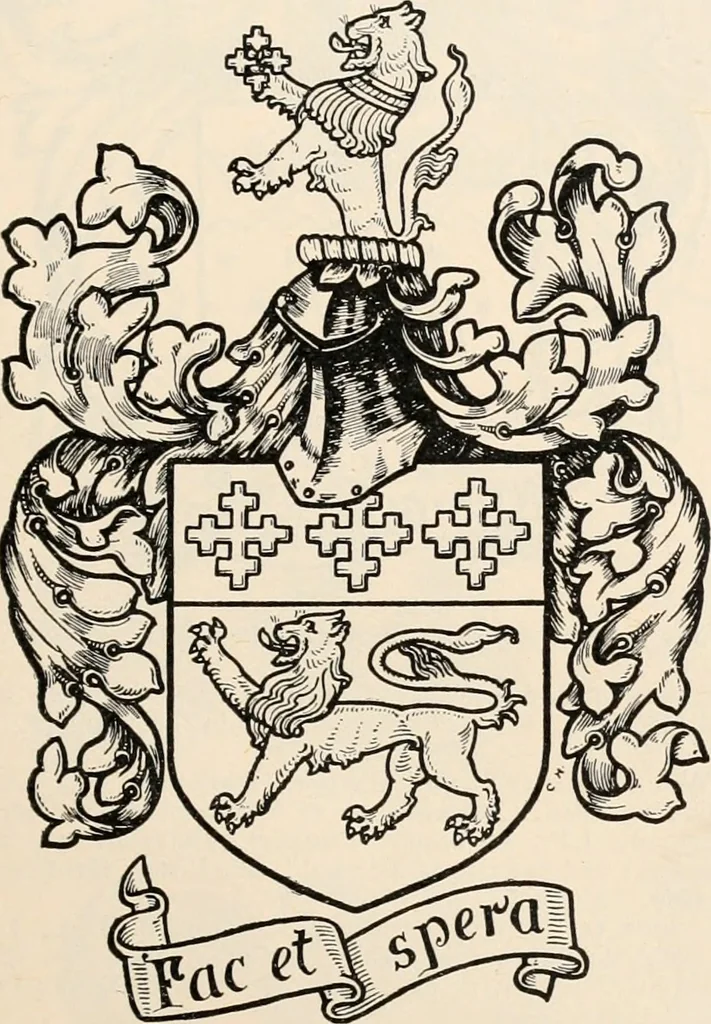 An illustration from Armorial families : a directory of gentlemen of coat-armour, 1905, leaf 178