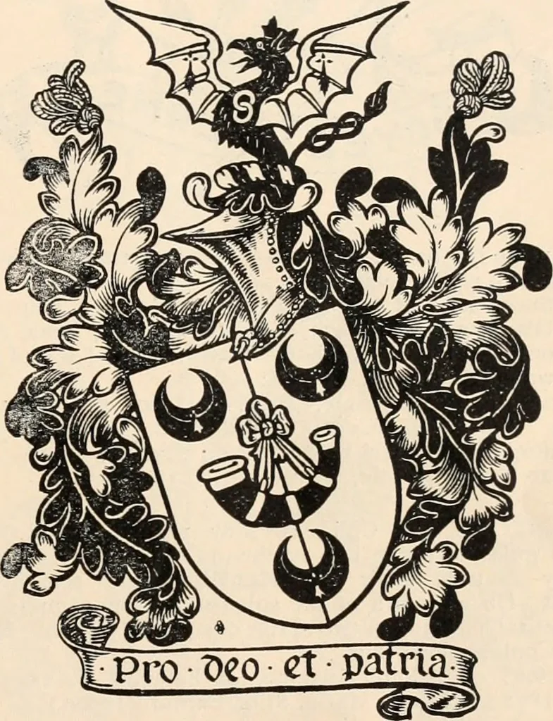 An illustration from Armorial families : a directory of gentlemen of coat-armour, 1905, leaf 18