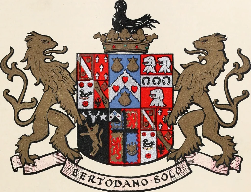 An illustration from Armorial families : a directory of gentlemen of coat-armour, 1905, leaf 180