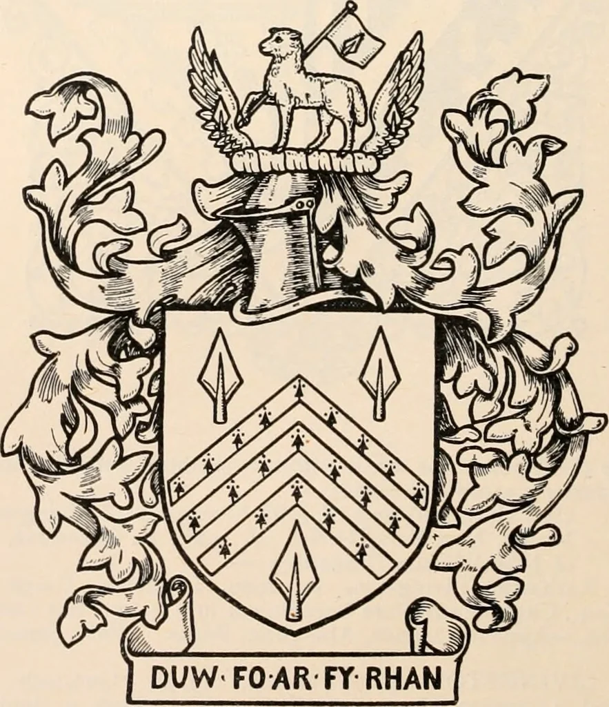 An illustration from Armorial families : a directory of gentlemen of coat-armour, 1905, leaf 183