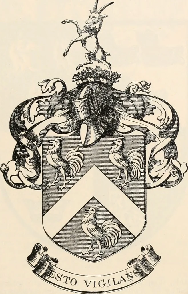 An illustration from Armorial families : a directory of gentlemen of coat-armour, 1905, leaf 186