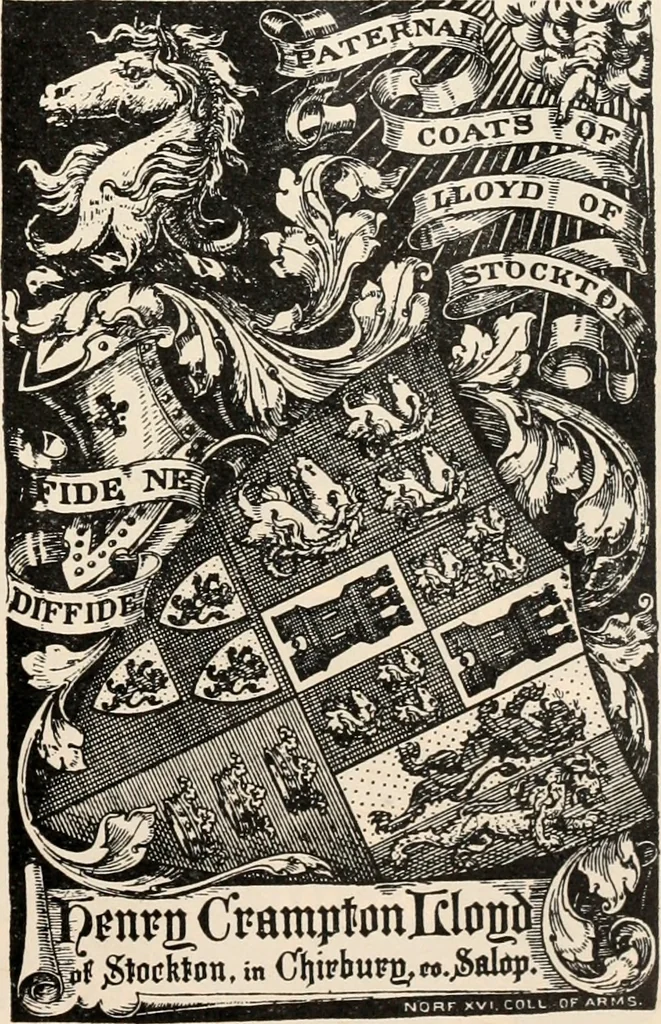 An illustration from Armorial families : a directory of gentlemen of coat-armour, 1905, leaf 188