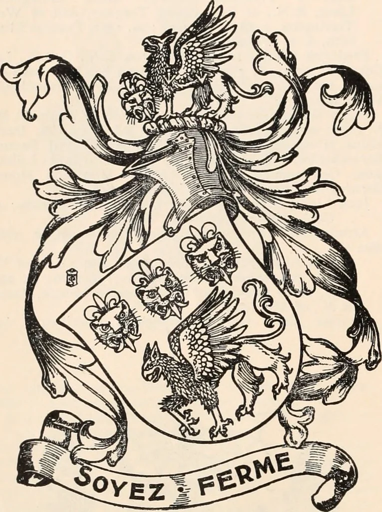An illustration from Armorial families : a directory of gentlemen of coat-armour, 1905, leaf 19