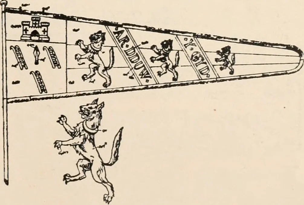 An illustration from Armorial families : a directory of gentlemen of coat-armour, 1905, leaf 190