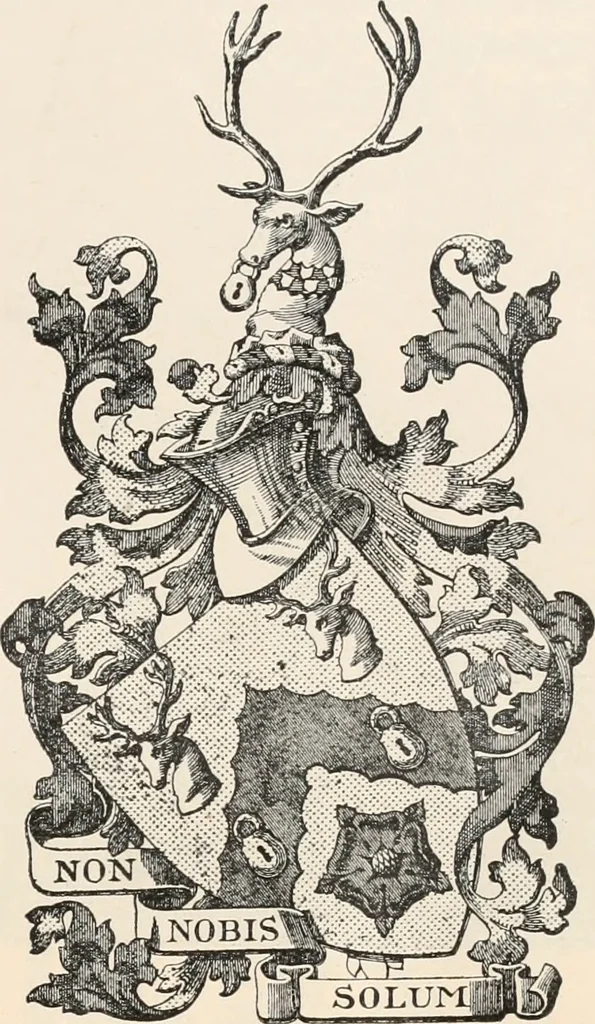 An illustration from Armorial families : a directory of gentlemen of coat-armour, 1905, leaf 194