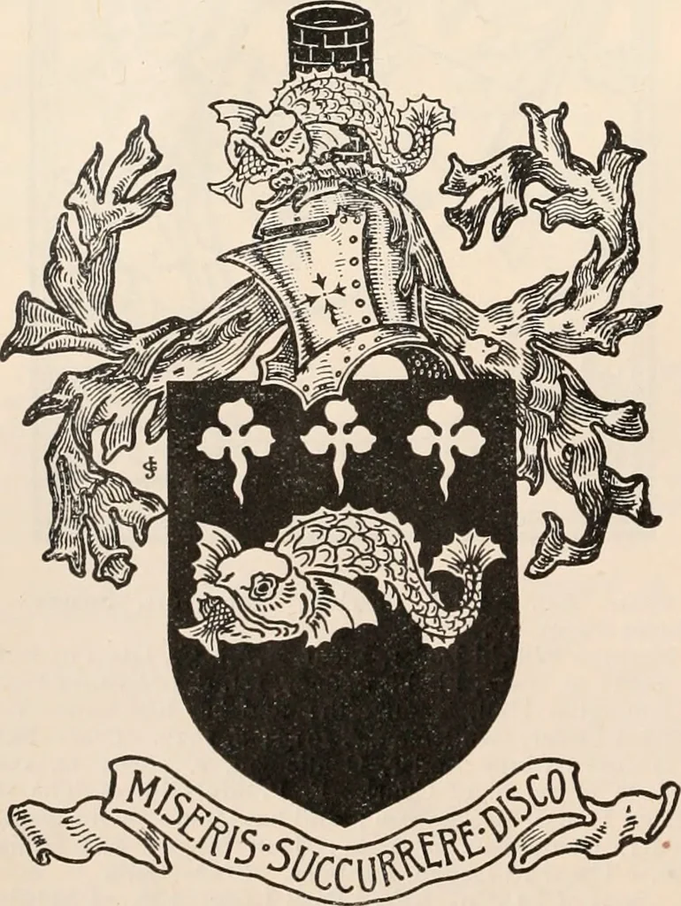 An illustration from Armorial families : a directory of gentlemen of coat-armour, 1905, leaf 197