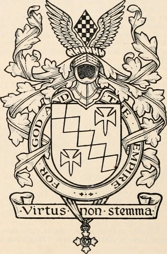 An illustration from Armorial families : a directory of gentlemen of coat-armour, 1905, leaf 199