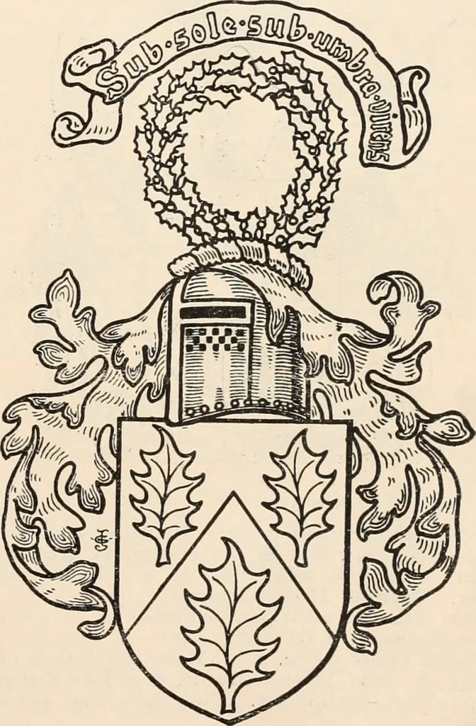 An illustration from Armorial families : a directory of gentlemen of coat-armour, 1905, leaf 20