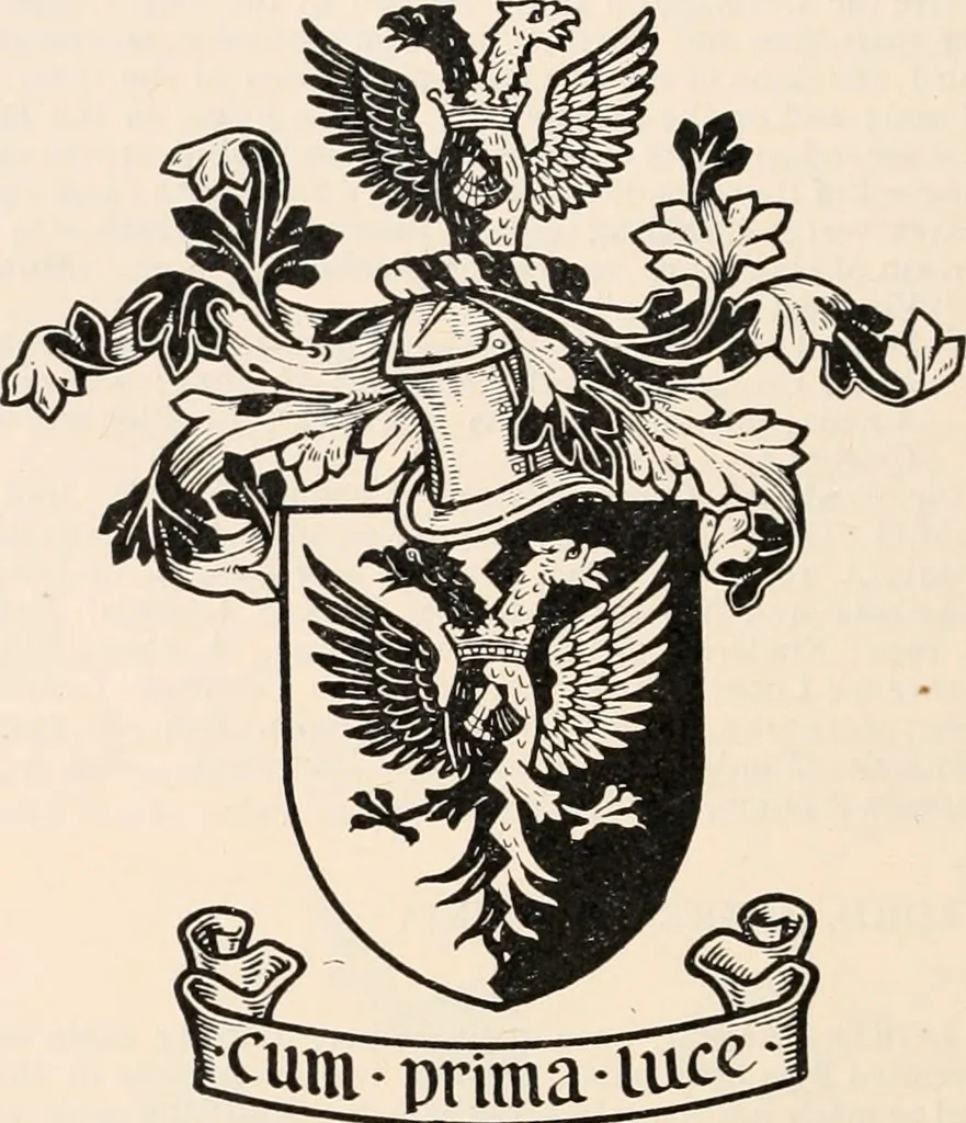 An illustration from Armorial families : a directory of gentlemen of coat-armour, 1905, leaf 205