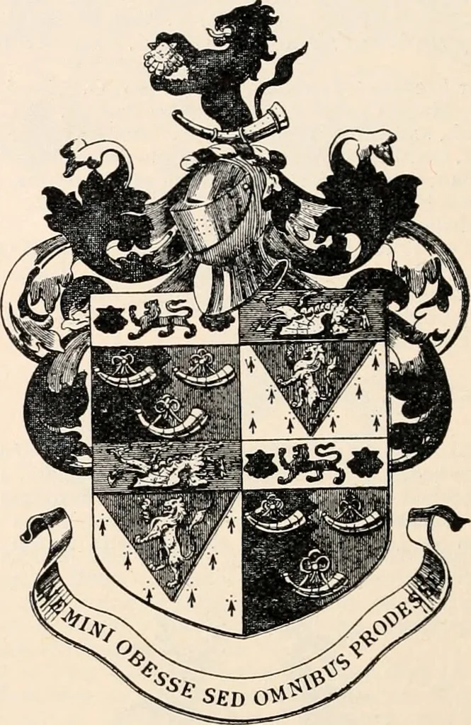 An illustration from Armorial families : a directory of gentlemen of coat-armour, 1905, leaf 207