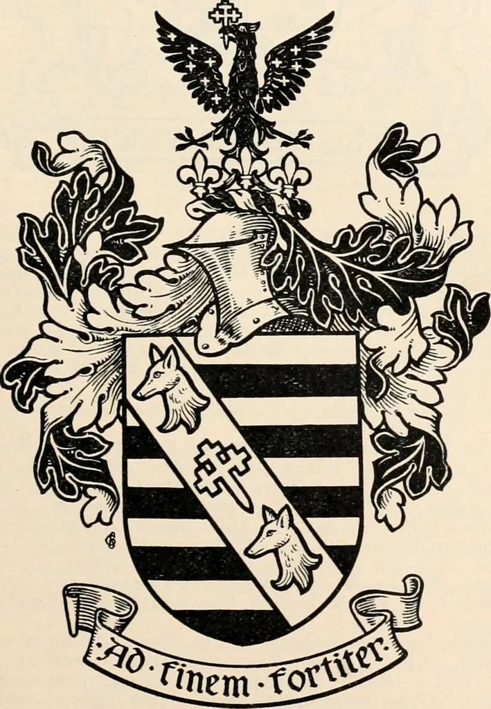 An illustration from Armorial families : a directory of gentlemen of coat-armour, 1905, leaf 208