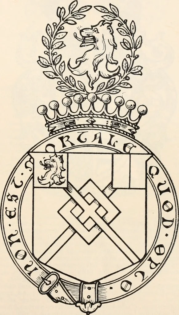An illustration from Armorial families : a directory of gentlemen of coat-armour, 1905, leaf 208