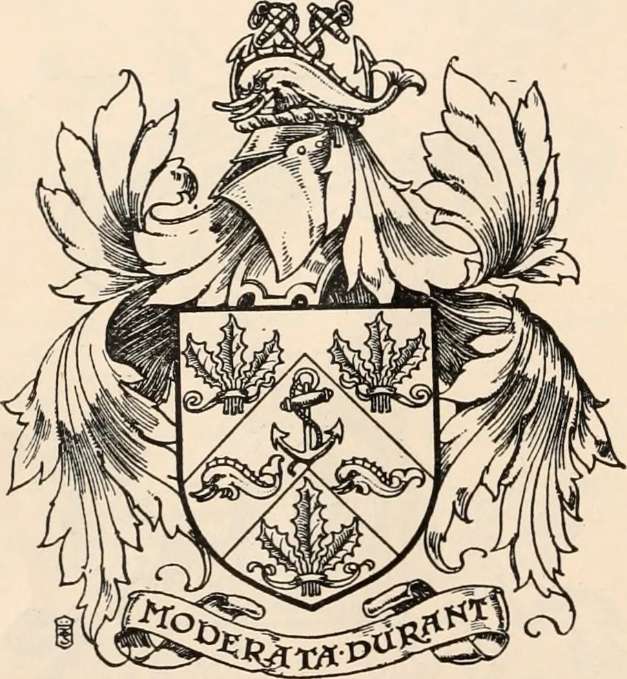 An illustration from Armorial families : a directory of gentlemen of coat-armour, 1905, leaf 21