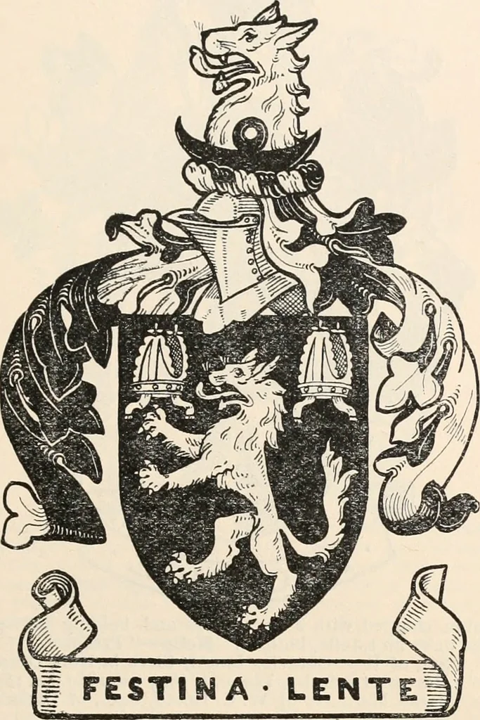 An illustration from Armorial families : a directory of gentlemen of coat-armour, 1905, leaf 212