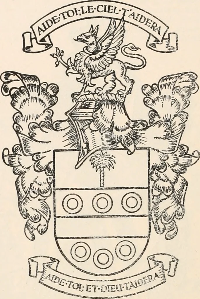 An illustration from Armorial families : a directory of gentlemen of coat-armour, 1905, leaf 215