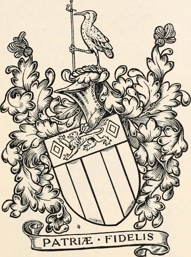 An illustration from Armorial families : a directory of gentlemen of coat-armour, 1905, leaf 218