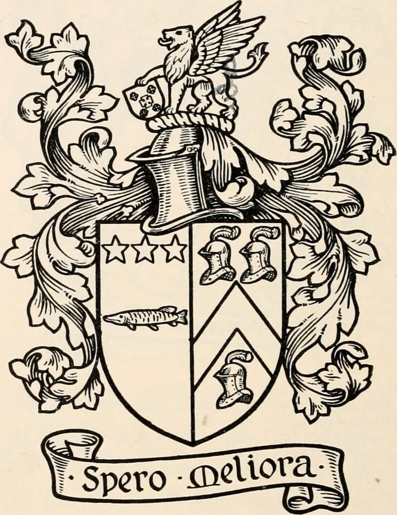 An illustration from Armorial families : a directory of gentlemen of coat-armour, 1905, leaf 219