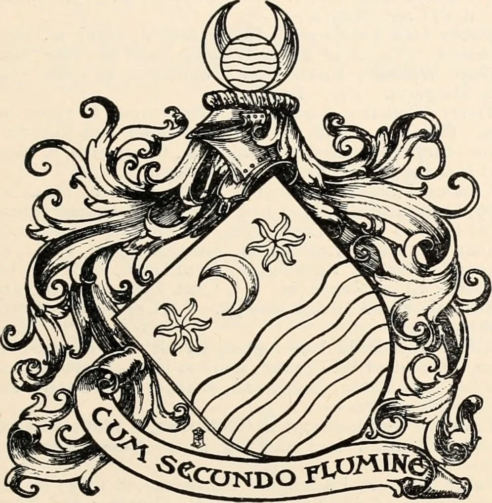 An illustration from Armorial families : a directory of gentlemen of coat-armour, 1905, leaf 222