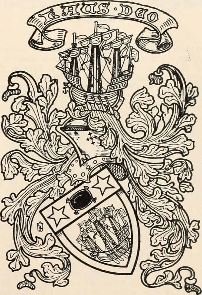 An illustration from Armorial families : a directory of gentlemen of coat-armour, 1905, leaf 222