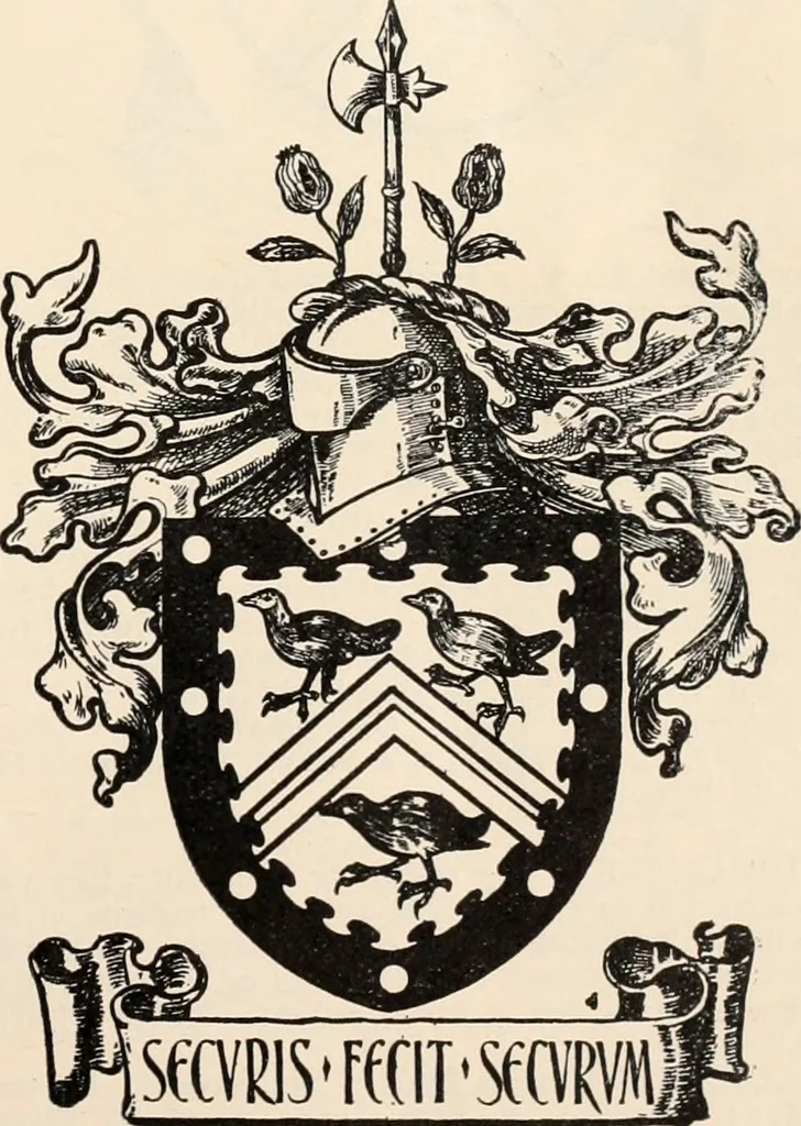 An illustration from Armorial families : a directory of gentlemen of coat-armour, 1905, leaf 224
