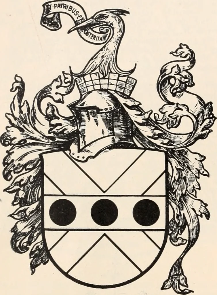 An illustration from Armorial families : a directory of gentlemen of coat-armour, 1905, leaf 225