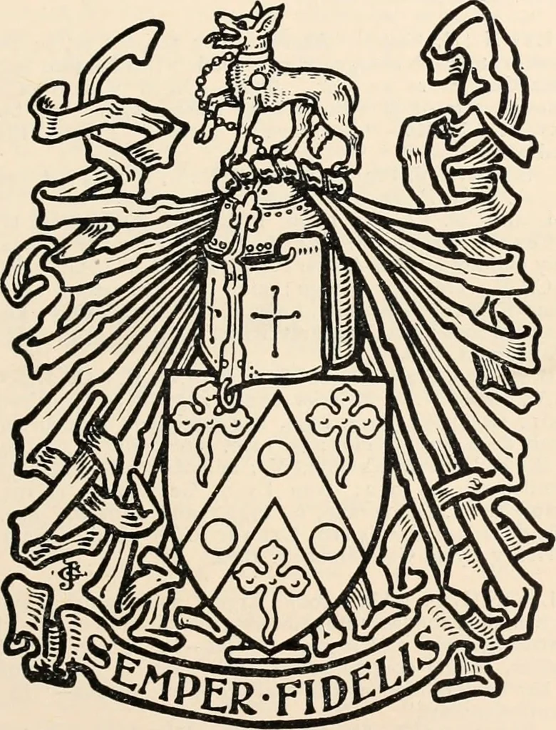 An illustration from Armorial families : a directory of gentlemen of coat-armour, 1905, leaf 226