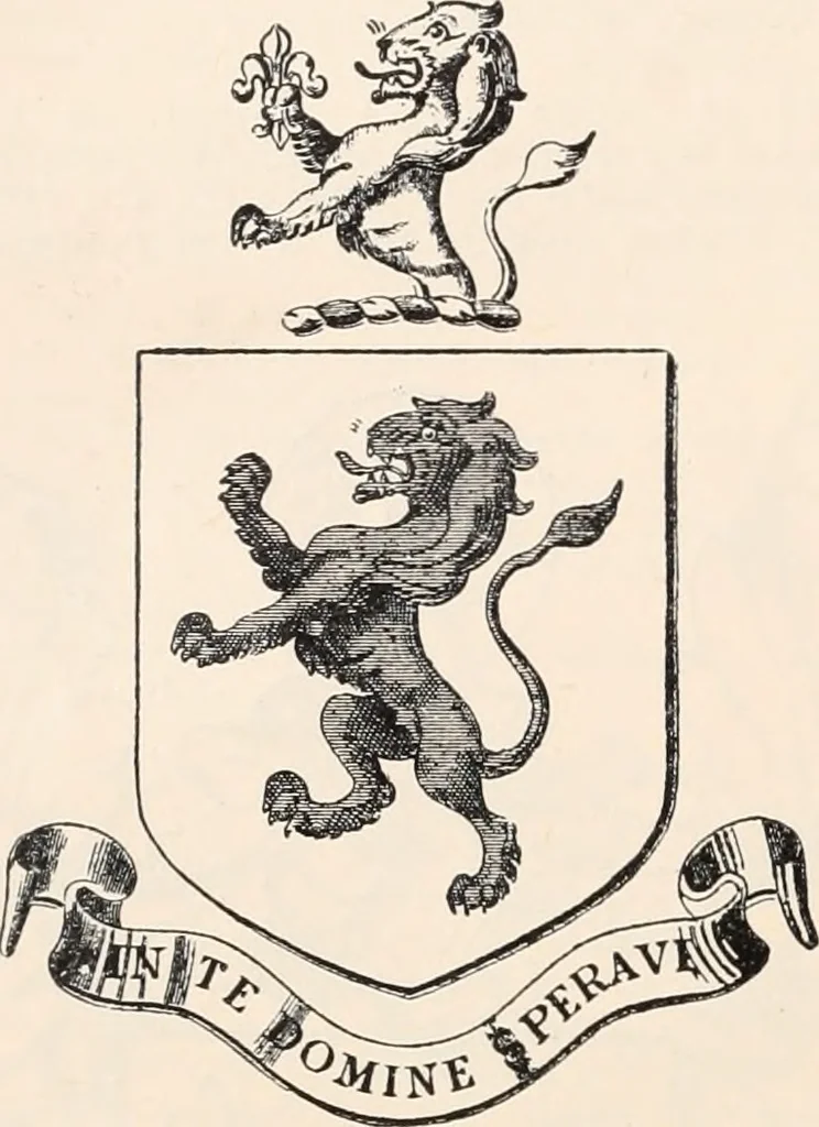 An illustration from Armorial families : a directory of gentlemen of coat-armour, 1905, leaf 229