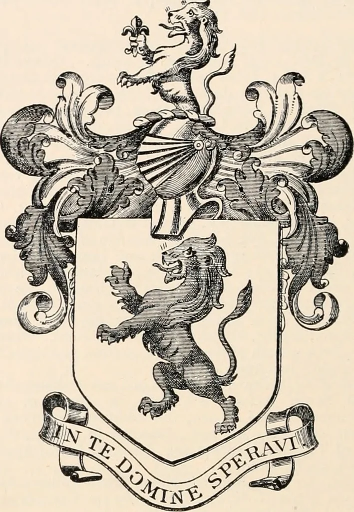 An illustration from Armorial families : a directory of gentlemen of coat-armour, 1905, leaf 229
