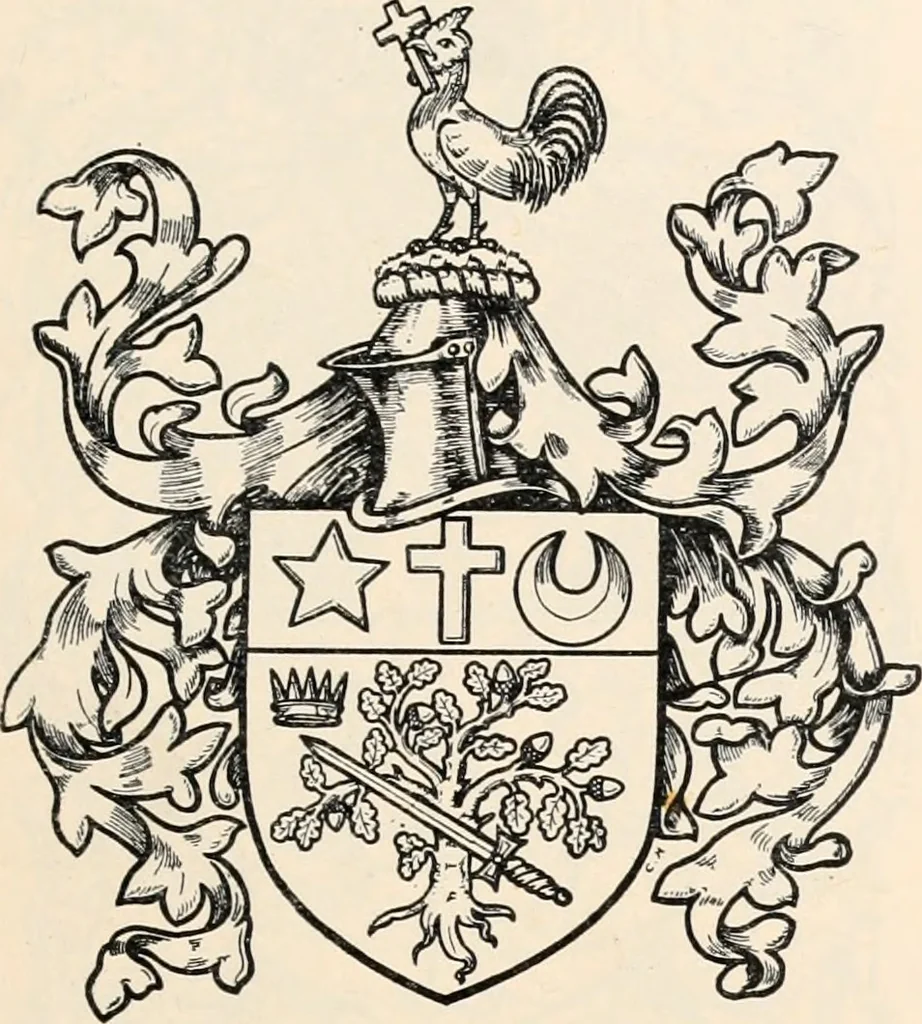 An illustration from Armorial families : a directory of gentlemen of coat-armour, 1905, leaf 232