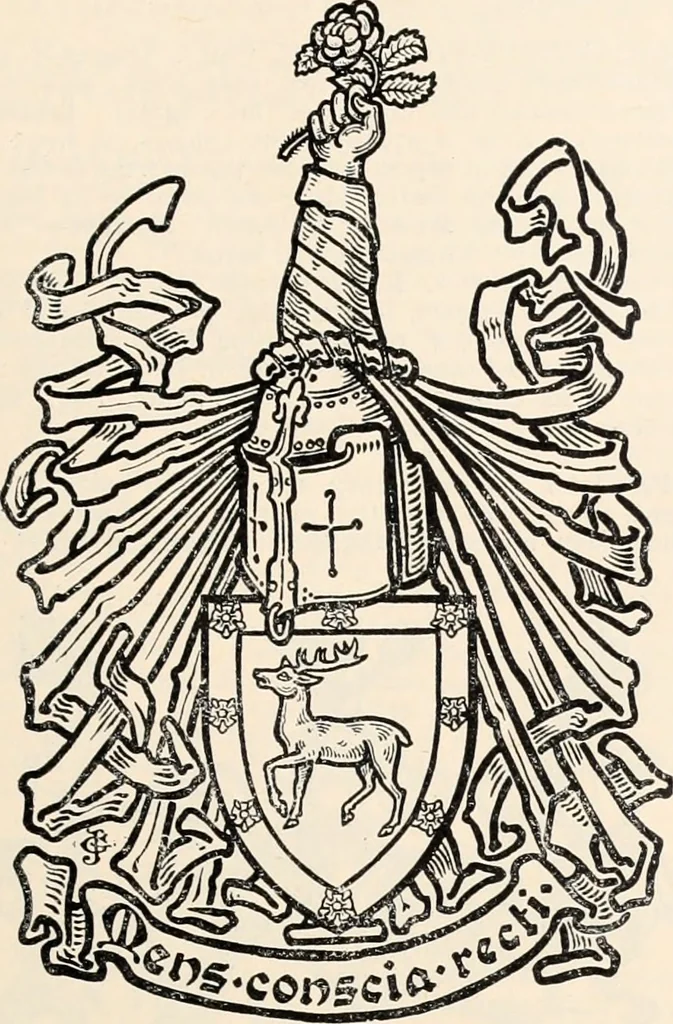 An illustration from Armorial families : a directory of gentlemen of coat-armour, 1905, leaf 234