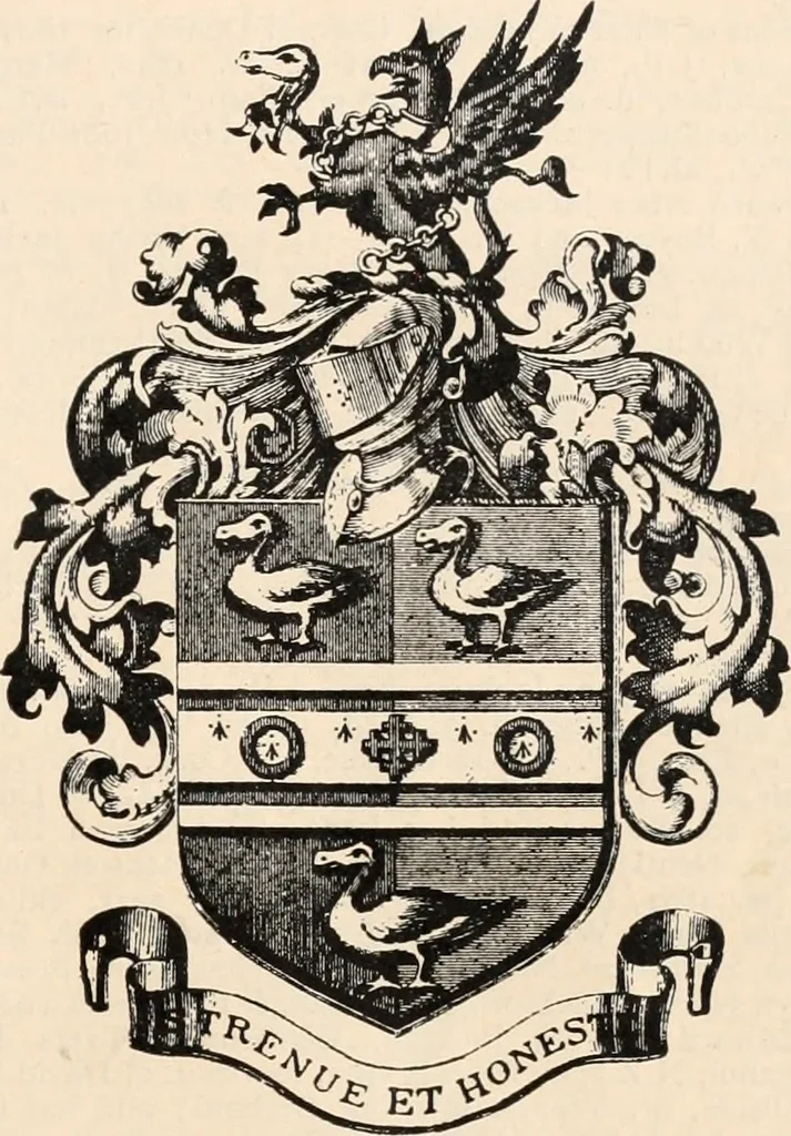 An illustration from Armorial families : a directory of gentlemen of coat-armour, 1905, leaf 26