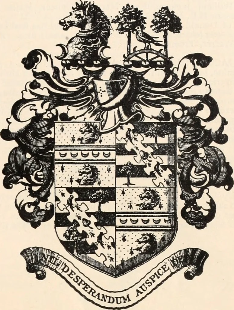 An illustration from Armorial families : a directory of gentlemen of coat-armour, 1905, leaf 30