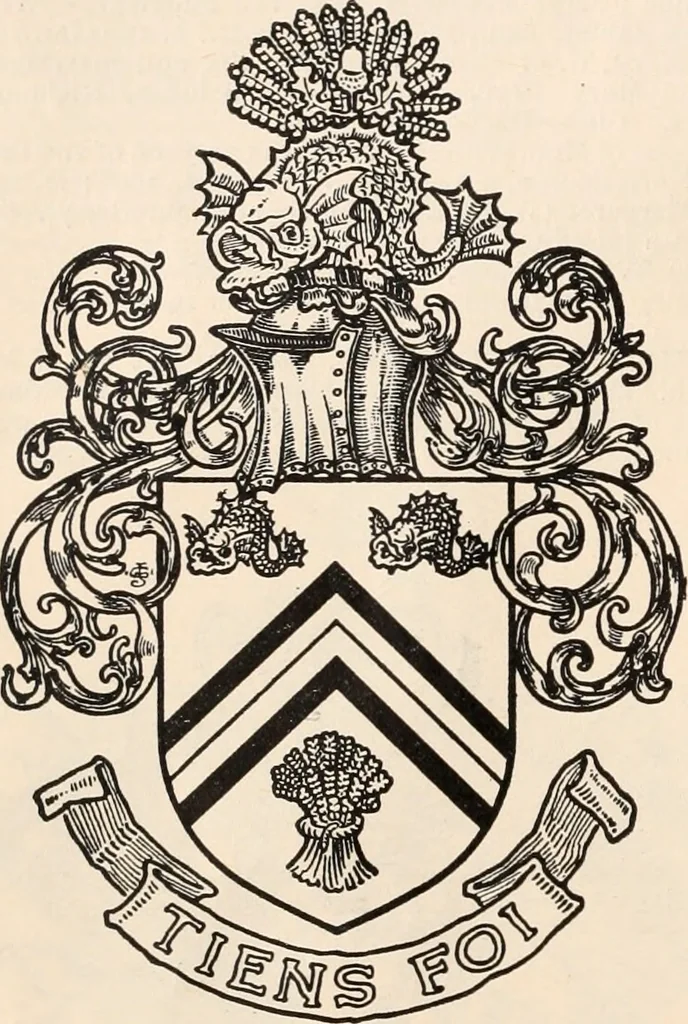An illustration from Armorial families : a directory of gentlemen of coat-armour, 1905, leaf 33
