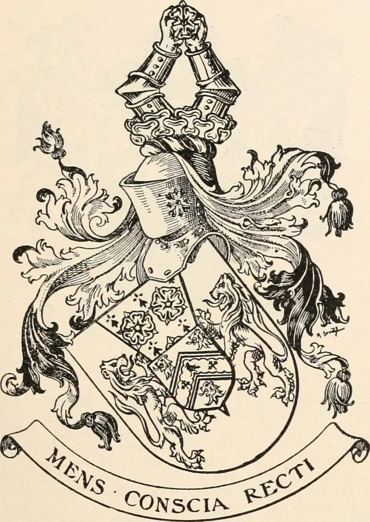 An illustration from Armorial families : a directory of gentlemen of coat-armour, 1905, leaf 36