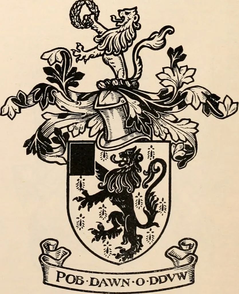 An illustration from Armorial families : a directory of gentlemen of coat-armour, 1905, leaf 37