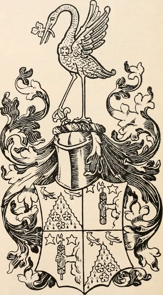 An illustration from Armorial families : a directory of gentlemen of coat-armour, 1905, leaf 39