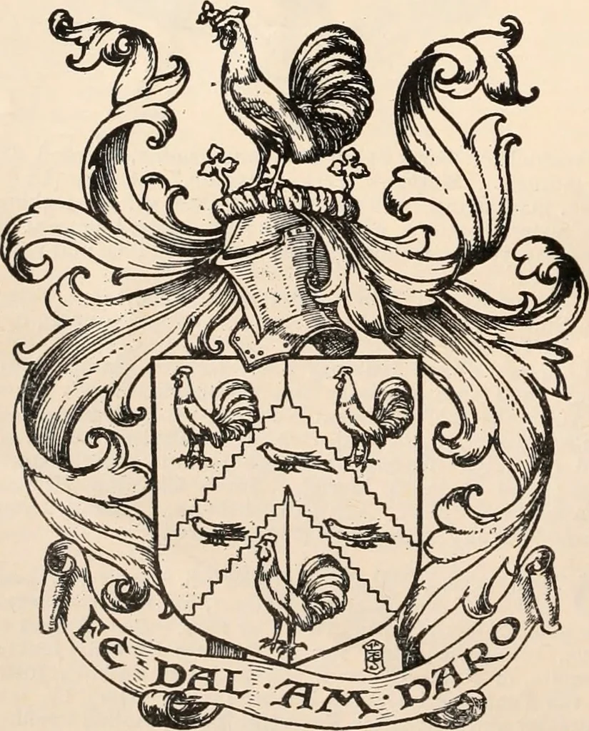An illustration from Armorial families : a directory of gentlemen of coat-armour, 1905, leaf 41